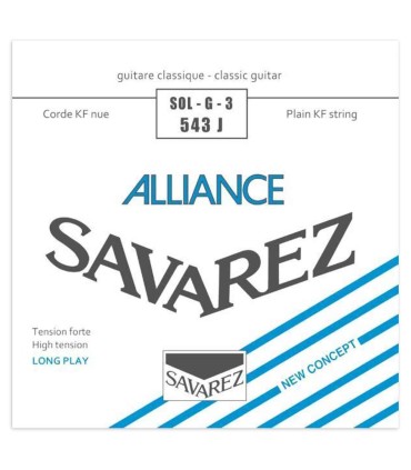 Cuerda Savarez modelo Alliance 543J 3ª Sol con tensión alta para guitarra clásica
