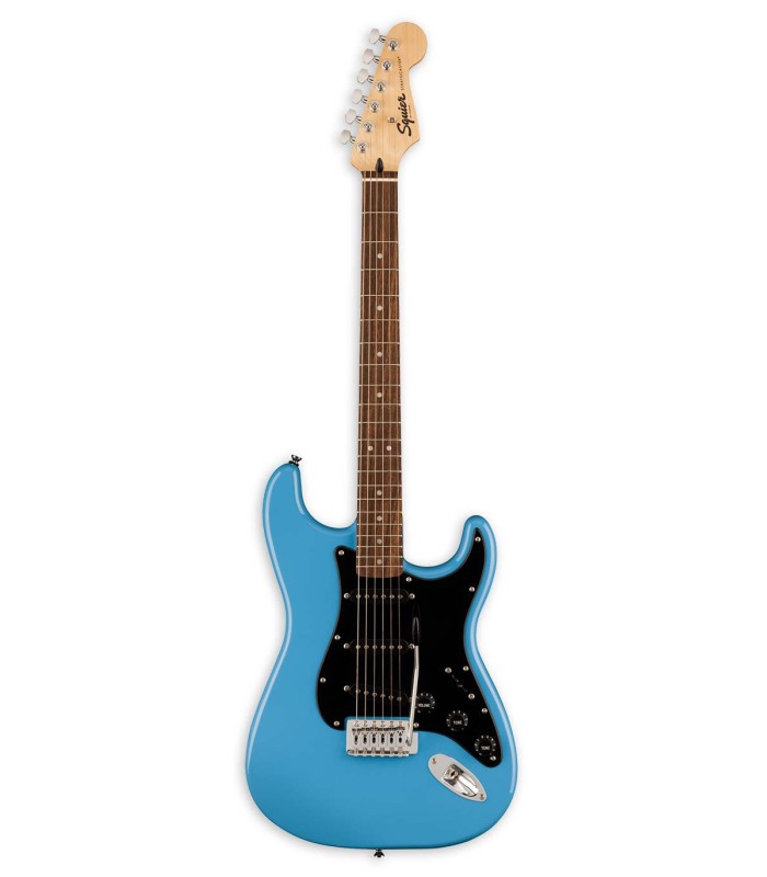 Guitarra eléctrica Fender modelo Squier Sonic Strat  IL en color California Blue y con pastillas bobina simple de cerámica