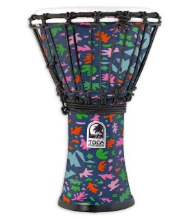 Djembe Toca Percussion modelo FCDJ 7SAD Freestyle Rope Autumn Days com pele de 7" (17,78 cm)