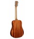 Sapele back and sides of the electroacoustic Guitar Martin model Junior DJRE