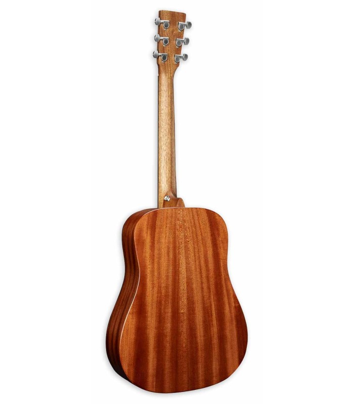 Fundo e ilhargas em sapele da guitarra electroacústica Martin modelo Junior DJRE