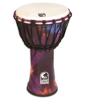 Djembe Toca Percussion model SFDJ 7WP Freestyle Rope Tuned Woodstock Purple