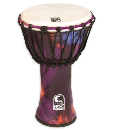 Djembe Toca Percussion model SFDJ 7WP Freestyle Rope Tuned Woodstock Purple