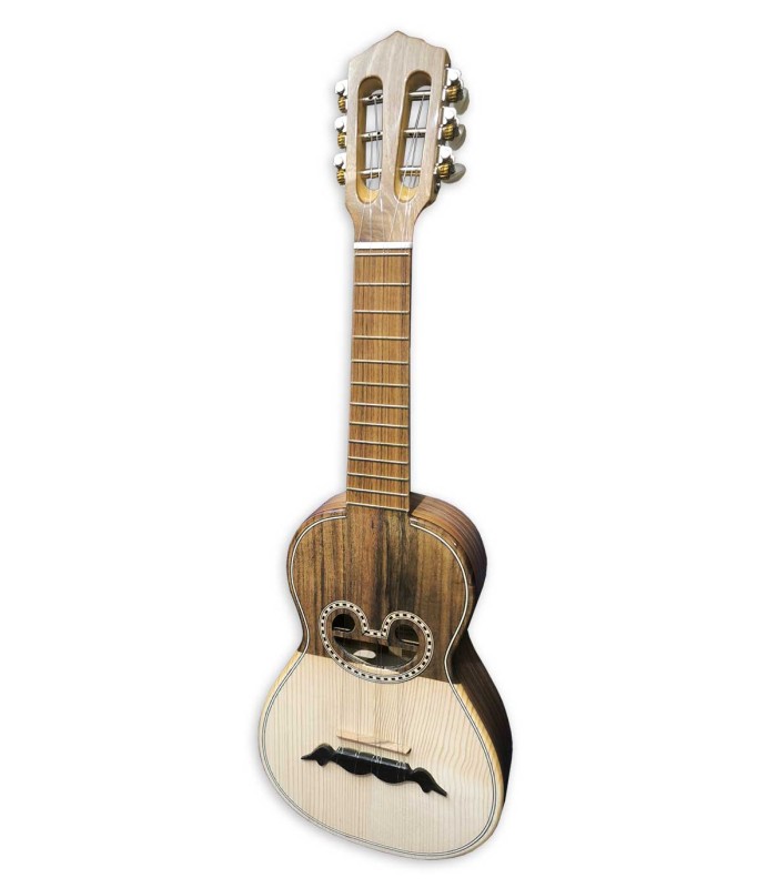 Cavaquinho Artimúsica modelo CV21C Simple con medias tapas, boca raya y de 6 cuerdas