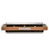 Back of the harmonica Hohner model Marine Band de Luxe in C M200501P C with pearwood comb