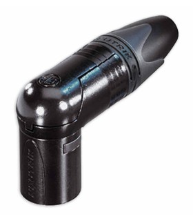 Ficha XLR Neutrik modelo NC3MRX BAG XLR MC 3P Prateado montado