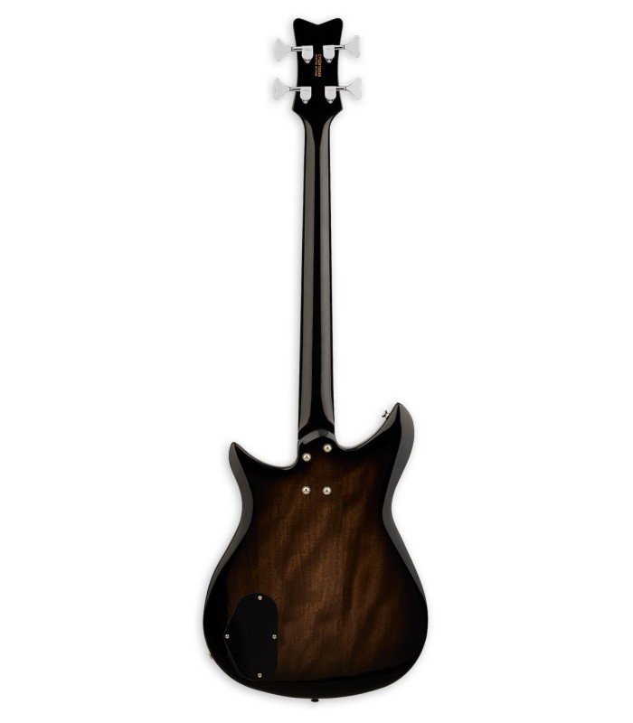 Espalda de la guitarra bajo Gretsch modelo Electromatic CV1 Bass Double Cut con mástil en caoba y acabado Bristol Fog