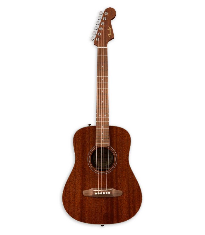 Acoustic guitar Fender model Redondo Mini with sapele top and natural color finish