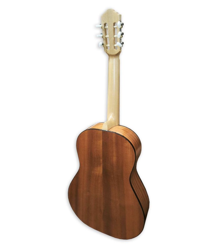 Fundo e ilhargas em mogno da guitarra clássica APC modelo 1S Simples de tamanho 1/4