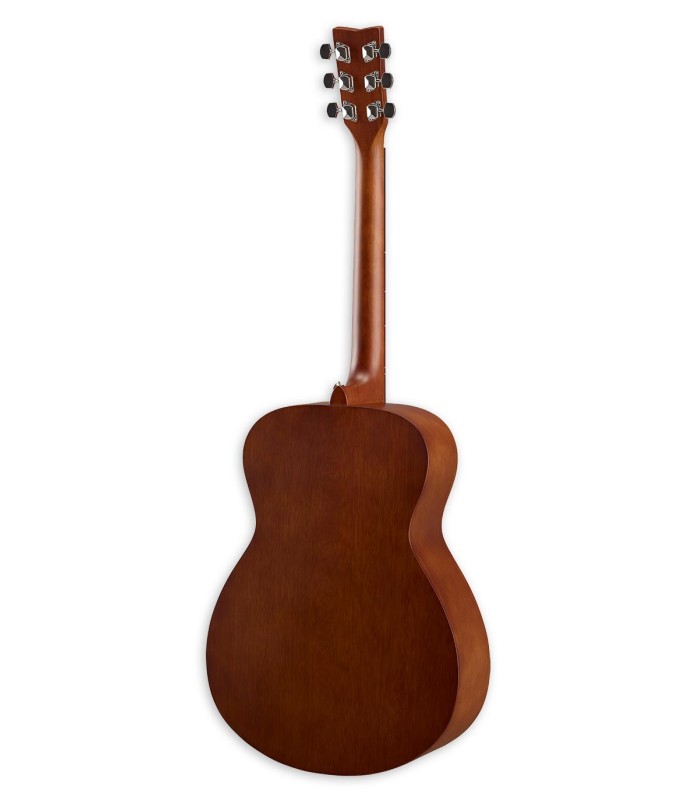 Fundo e ilhargas em madeira de origem local da guitarra folk Yamaha modelo FS400 Concert