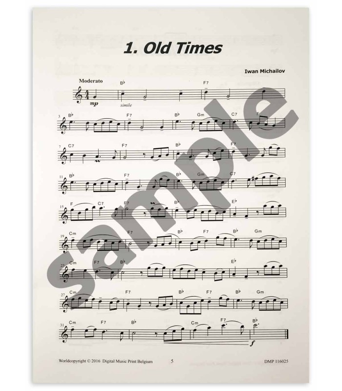 Sample of the 1st music on the book Clarinet Surprise by Iwan Michailov