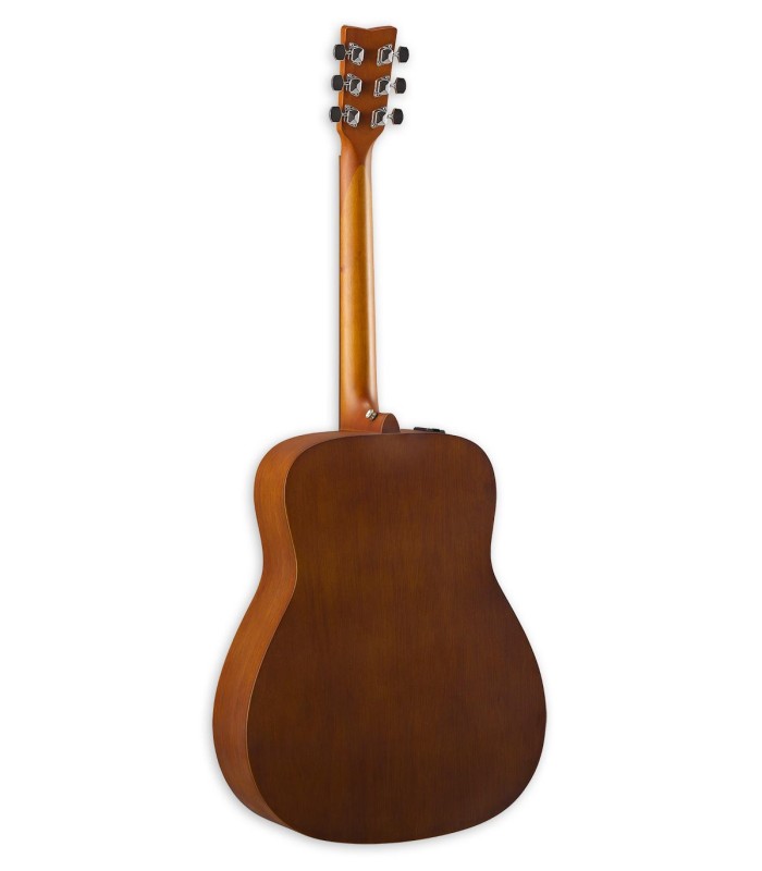 Fondo y aros en madera de origen local de la guitarra electroacústica Yamaha modelo FX400SBM Dreadnought