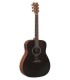 Guitarra electroacústica Yamaha modelo FX400SBM Dreadnought con tapa en abeto y de color Smoky Black