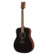 Guitarra acústica Yamaha modelo F400SMB Dreadnought com tampo em spruce (abeto) e na cor Smoky Black