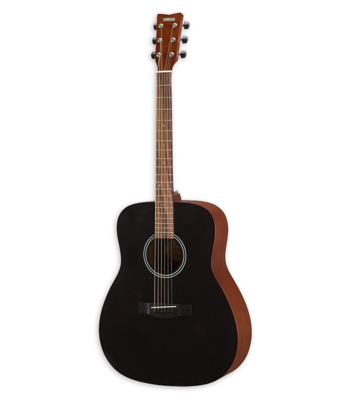 Guitarra acústica Yamaha modelo F400SMB Dreadnought com tampo em spruce (abeto) e na cor Smoky Black