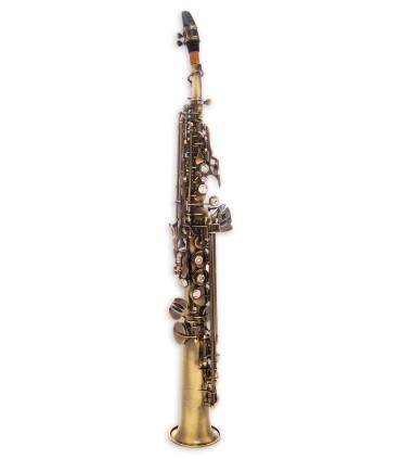 Saxofone soprano John Packer modelo JP043V Sib com acabamento vintage, inclui estojo