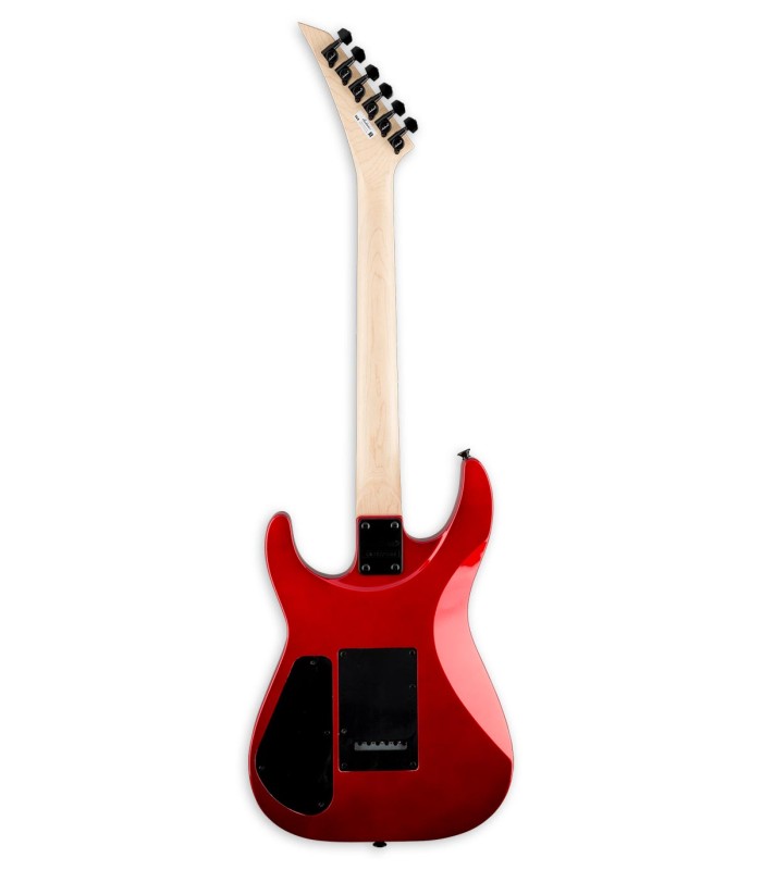 Costas da guitarra elétrica Jackson modelo JS11 Dinky com braço em maple, acabamento Red Metallic (Vermelho Metálico)