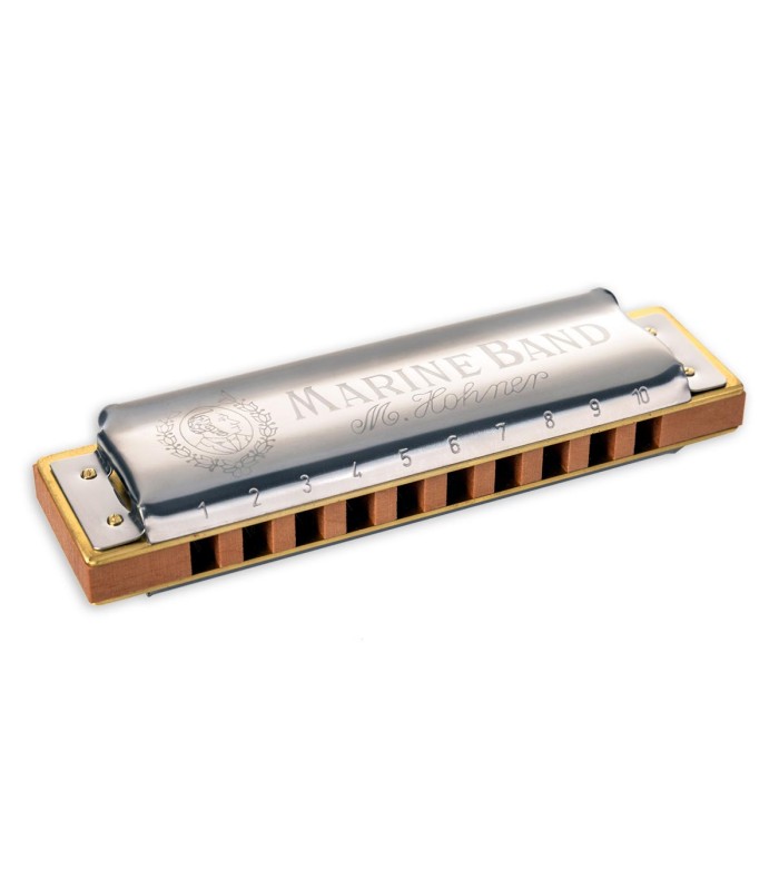 Harmonica Hohner model Marine Band in G 1896 20 G with 10 holes