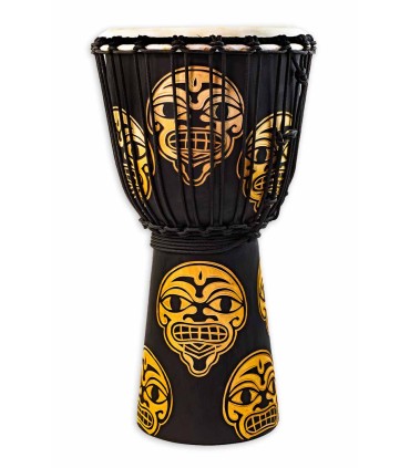 Djembe Toca Percussion modelo Street Series Wood Carved Watcher com pele natural de 8" (20.32 cm) de diâmetro