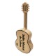 Back of the classical guitar-shaped pick holder with 'Salão Musical de Lisboa' inscription