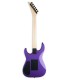 Back of the electric guitar Jackson model JS32 DKA Dinky Arch Pavo Purple with a maple neck