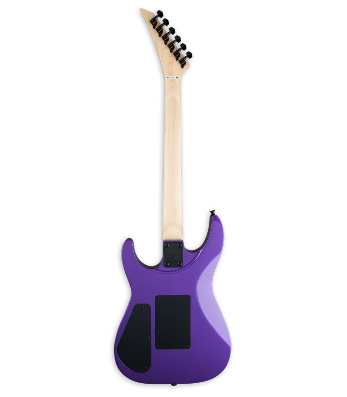Espalda de la guitarra eléctrica Jackson modelo JS32 DKA Dinky Arch Top Pavo Purple con mástil en arce