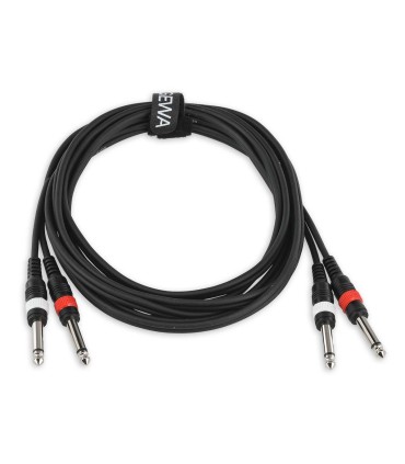 Cable Gewa model 190175 Basic Line 2x6.3 Jack 2x6.3 Jack with 3 meters lenght