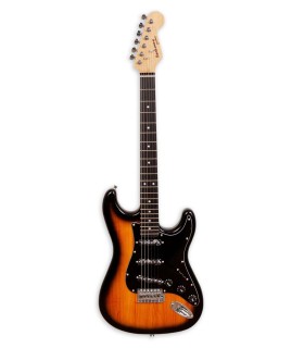 Electric guitar Beckman model Stratocaster with Sunburst finish