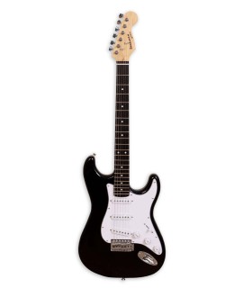 Guitarra eléctrica Beckman modelo Stratocaster con acabado Black (Negro)