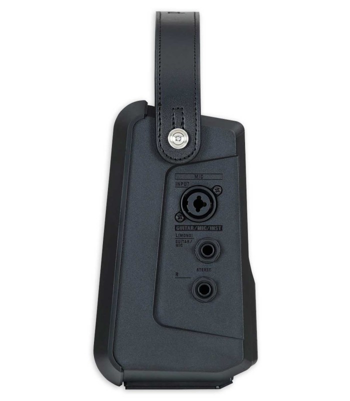 Entradas para instrumento e microfone ou instrumento do amplificador Roland modelo CUBE Street Mini 10W