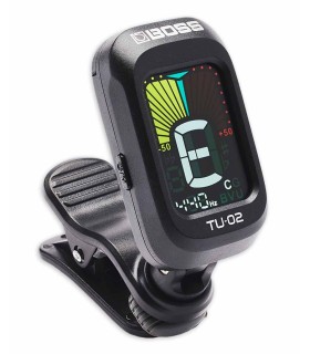 Chromatic Tuner Boss model TU 02 with Clamp for guitar, bass, ukulele and stringed instruments in general