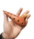 Plaschke Ocarina in F with 10 holes, 12 notes including chromatic