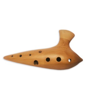 Ocarina Plaschke em Dó feita em terracota cozida