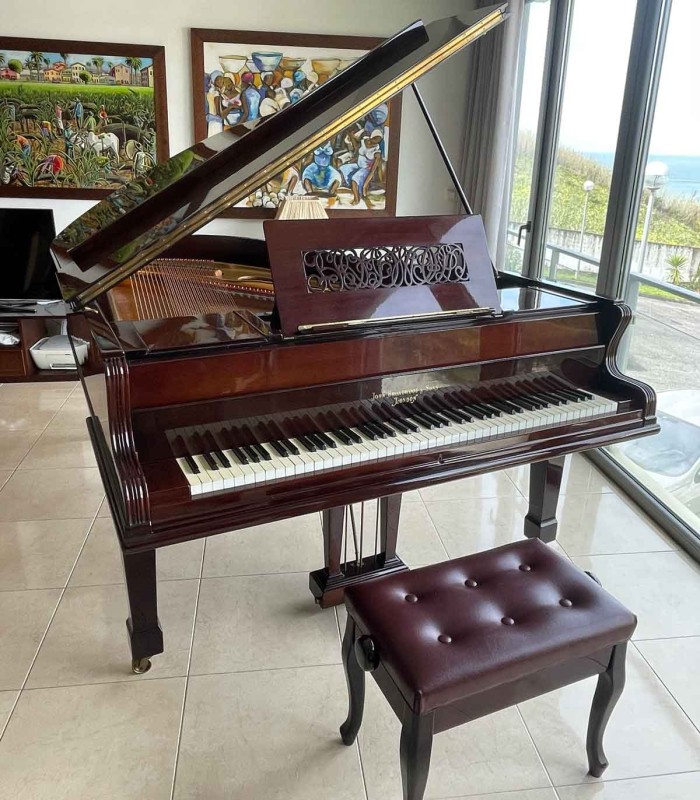 Piano de Cauda John Broadwood & Sons Rosewood (Pau-santo) com Banco