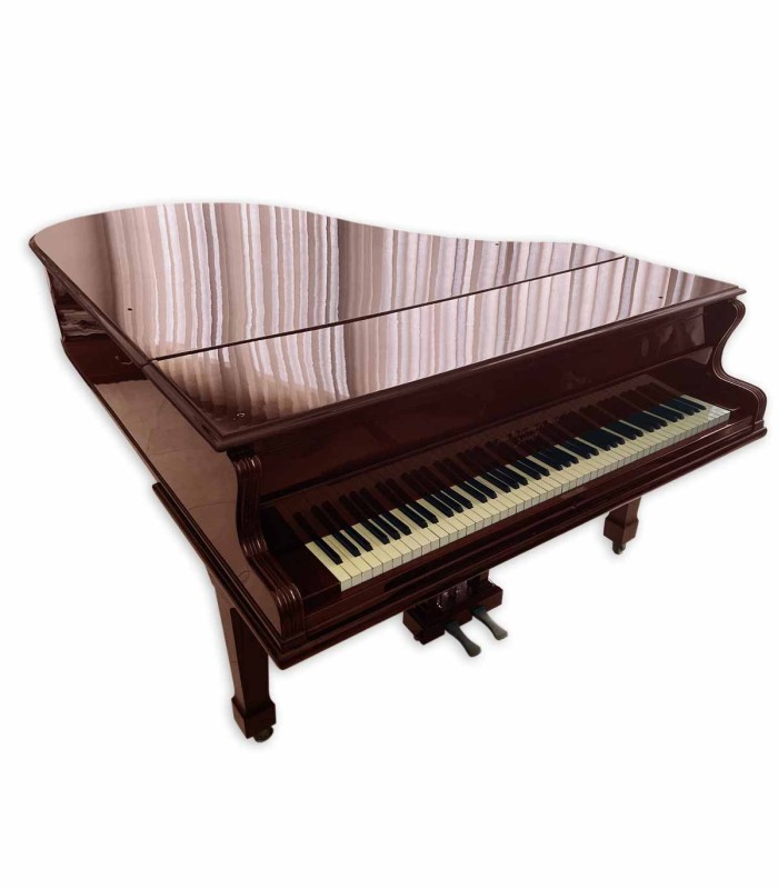 Piano de Cauda John Broadwood & Sons Rosewood (Pau-santo) 2 pedais com tampa fechada, fabricado em 1870-1875