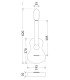 Medidas do ukulele Concerto APC modelo C OVA ovangkol
