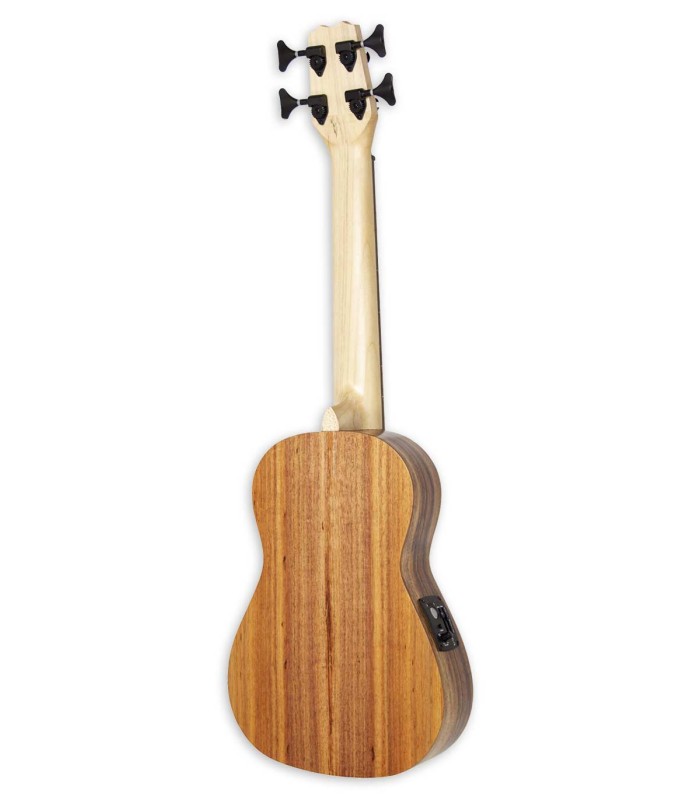 Ukulele baixo APC modelo UKU BASS S Simples com fundo e ilhargas em koa maciça
