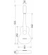 Medidas del ukelele bajo APC modelo UKU BASS S Simple