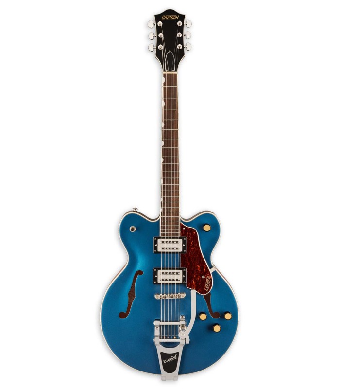 Guitarra elétrica Gretsch modelo G2622T Streamliner Center Block Double-Cut com Bigsby na cor Dark Denim (Azul Ganga)