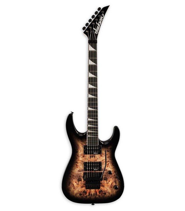Guitarra elétrica Jackson modelo JS32 Dinky DKAP na cor Transparent Black Burst