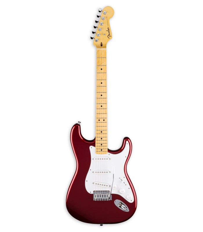 Guitarra eléctrica Fender modelo Standard Stratocaster con acabado en color Candy Cola