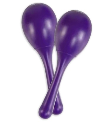 Par de maracas LP Rhythmix Chickitas em plástico resistente e com recheio de aço não tóxico
