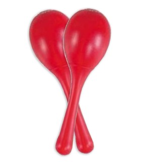 Pair of maracas LP Rhythmix Chickitas made of robust plastic and non toxic steel filling