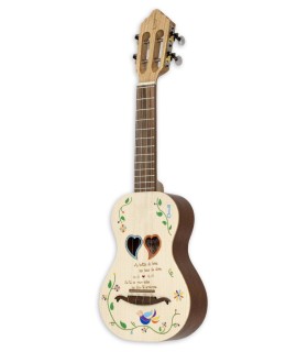 Cavaquinho APC model 2 Hearts Soundhole Birabaile with solid spruce top