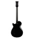 Back of the electric guitar Gretsch model streamliner Jet 1 Pickup Jet in Black color