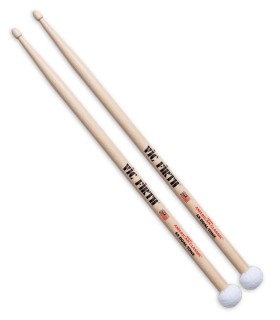 Pair of Sticks Vic Firth model 5ADT Dual Tone American Classic with synthetic felt ball