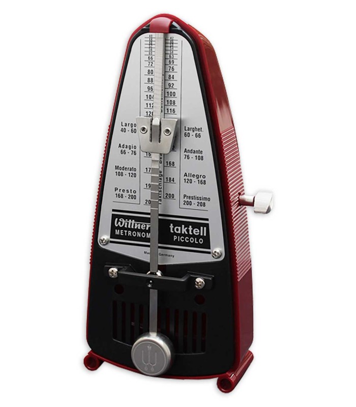 Metrónomo Wittner modelo 834 Piccolo Rubi com caixa de plástico