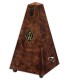 Metrónomo Wittner 845001 Piramide com caixa em plástico e imitação de raiz de nogueira