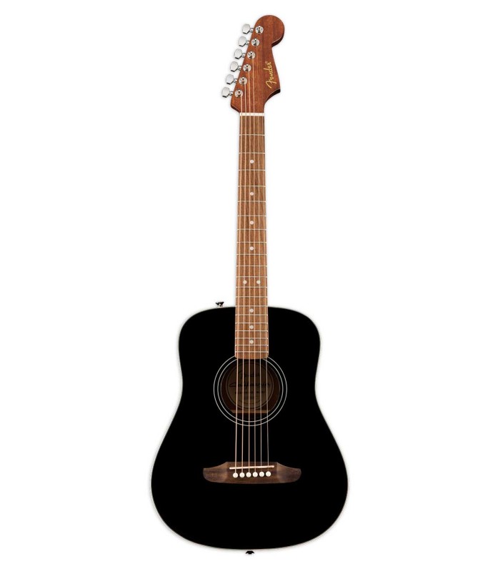 Guitarra acústica Fender modelo Redondo Mini  con tapa en abeto e acabado en color negro
