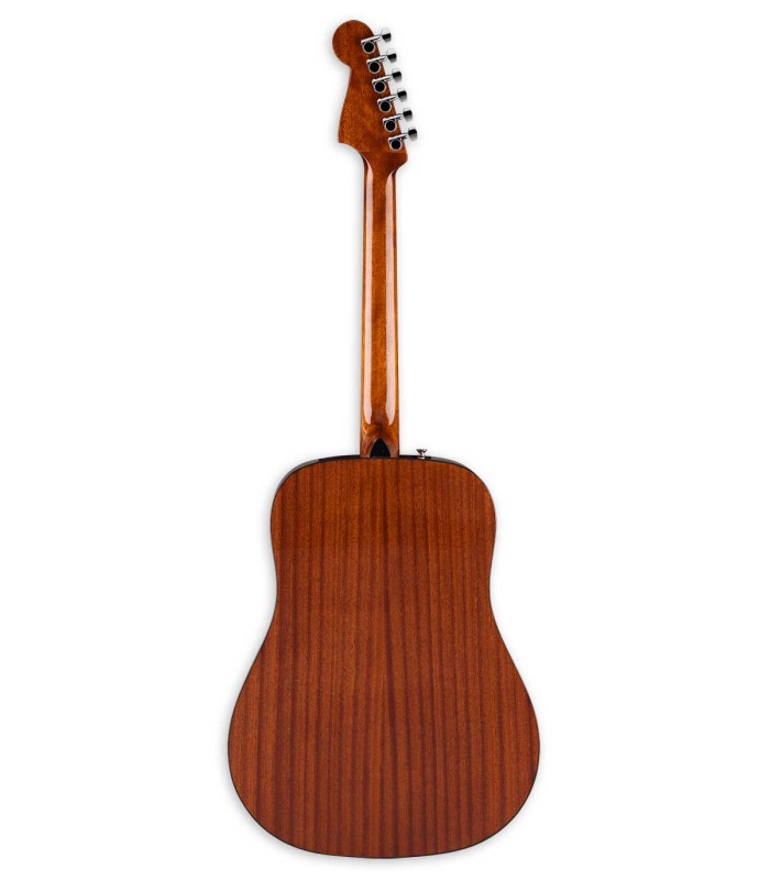 Fondo en sapeli laminado de la guitarra Folk Fender modelo California Standard natural
